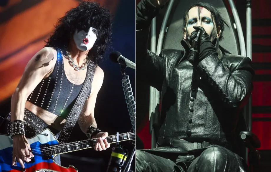 Paul Stanley and Marilyn Manson