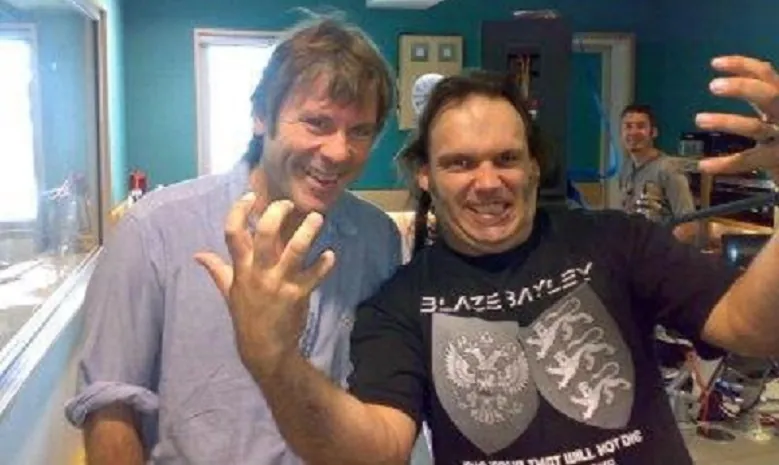 Bruce Dickinson and Blaze Bayley