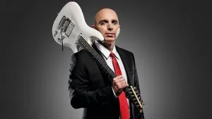 Joe Satriani with a suit