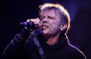 Bruce Dickinson singing