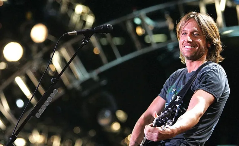 Keith Urban playing