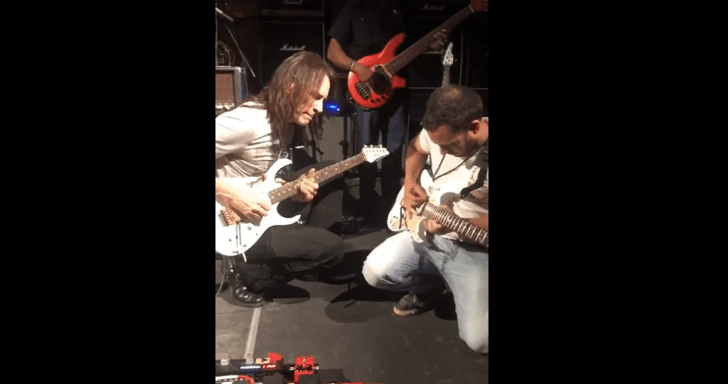 Steve Vai and fan