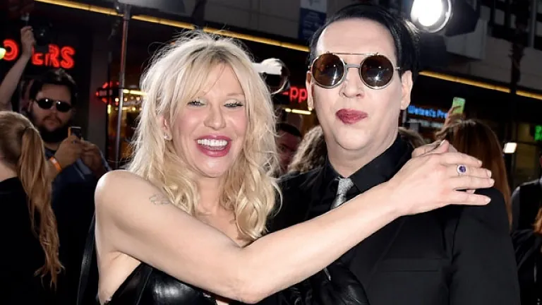 Courtney Love and Marilyn Manson