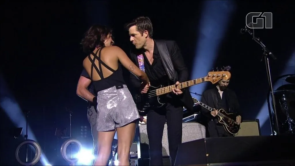 Dede Teicher and Brandon Flowers