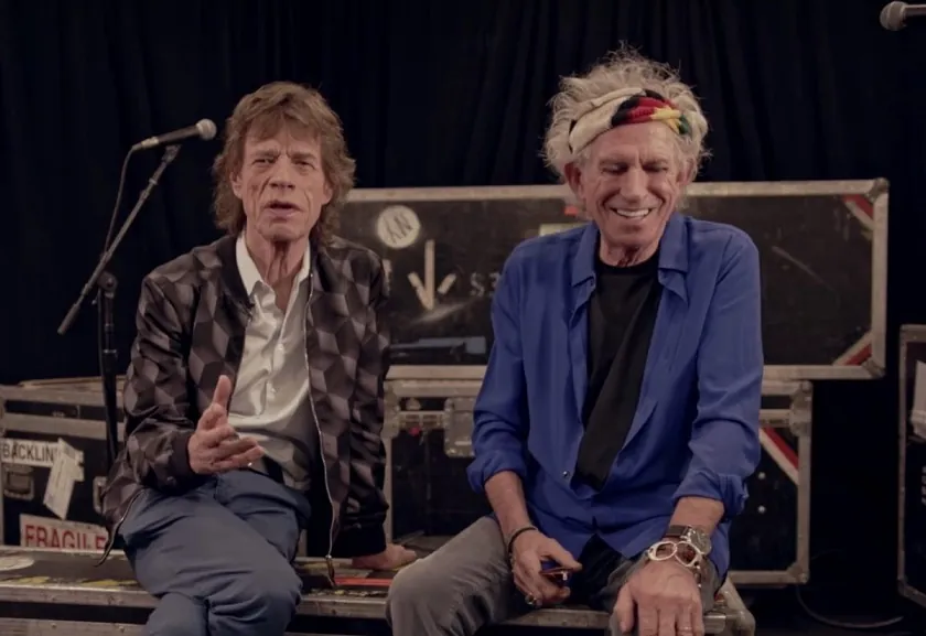 Mick Jagger and Keith Richards