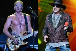 Phil Collen and Axl Rose