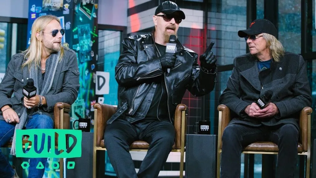 Richie Faulkner, Rob Halford and Glenn Tipton 2018