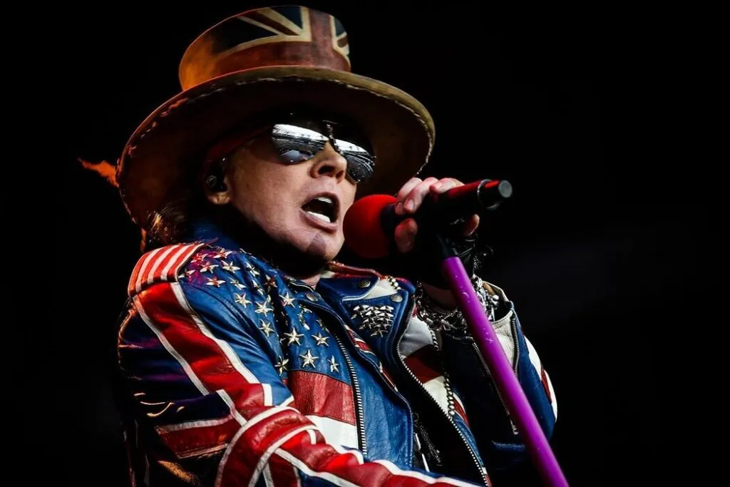 Axl Rose with american jacket