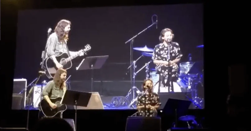 Dave Grohl and Harper Grohl