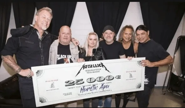 Metallica donation