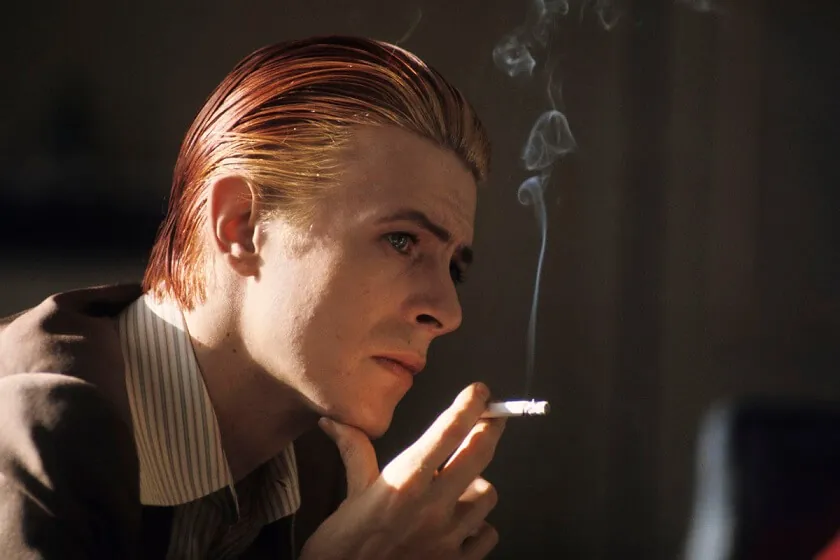 David Bowie smoking
