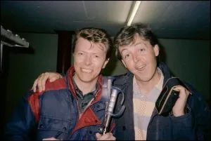 David Bowie and Paul McCartney