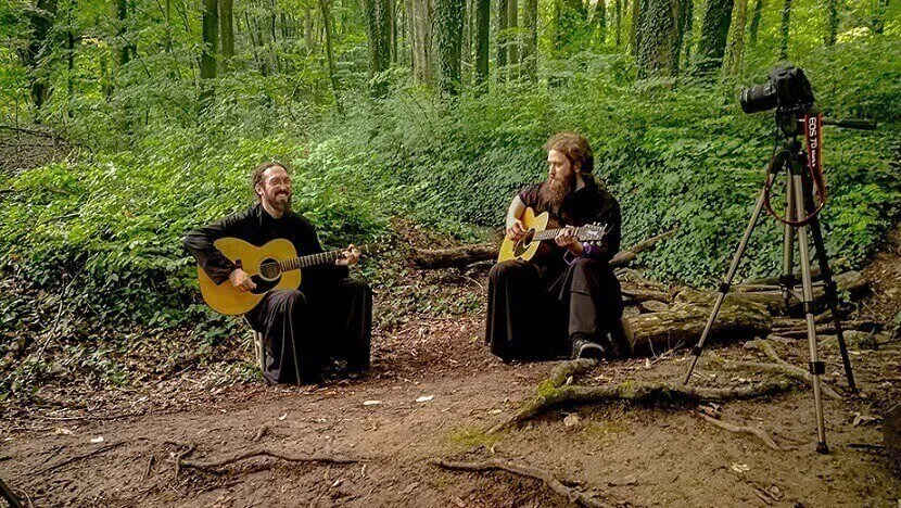 Serbian monks playing Iron Maiden