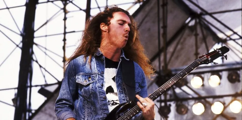 Cliff Burton playing bass