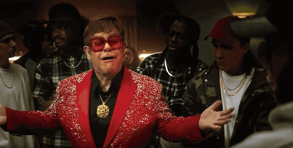 Elton John Snickers commercial