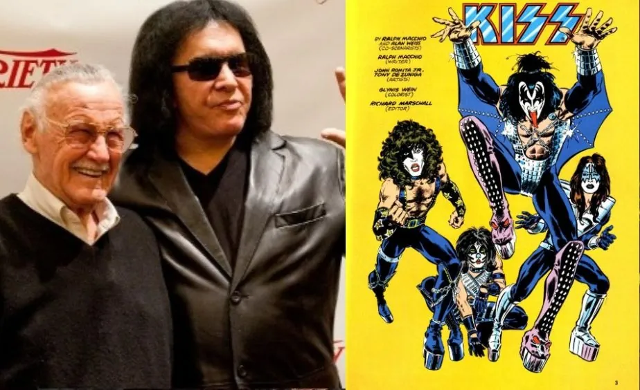 Gene Simmons and Stan Lee