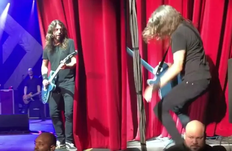 Dave Grohl falling