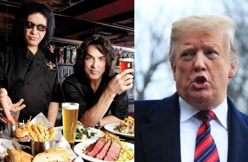 Gene Simmons Paul Stanley Trump