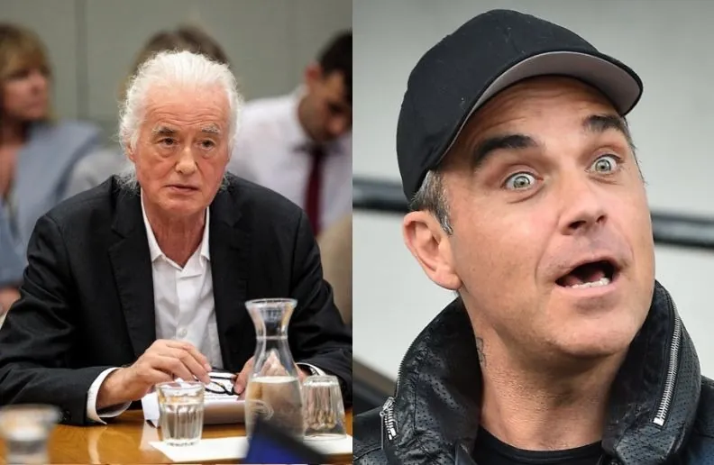 Jimmy Page Robbie Williams