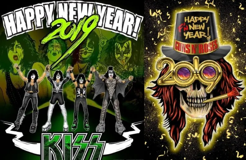 Rockstars wish a happy new year