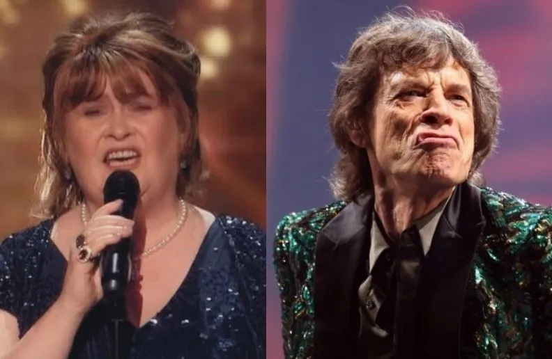 Susan Boyle Mick Jagger