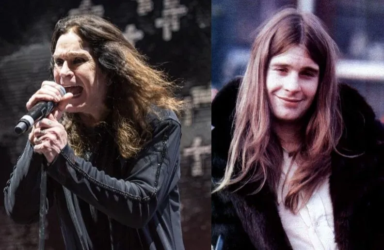 Ozzy Osbourne now and then