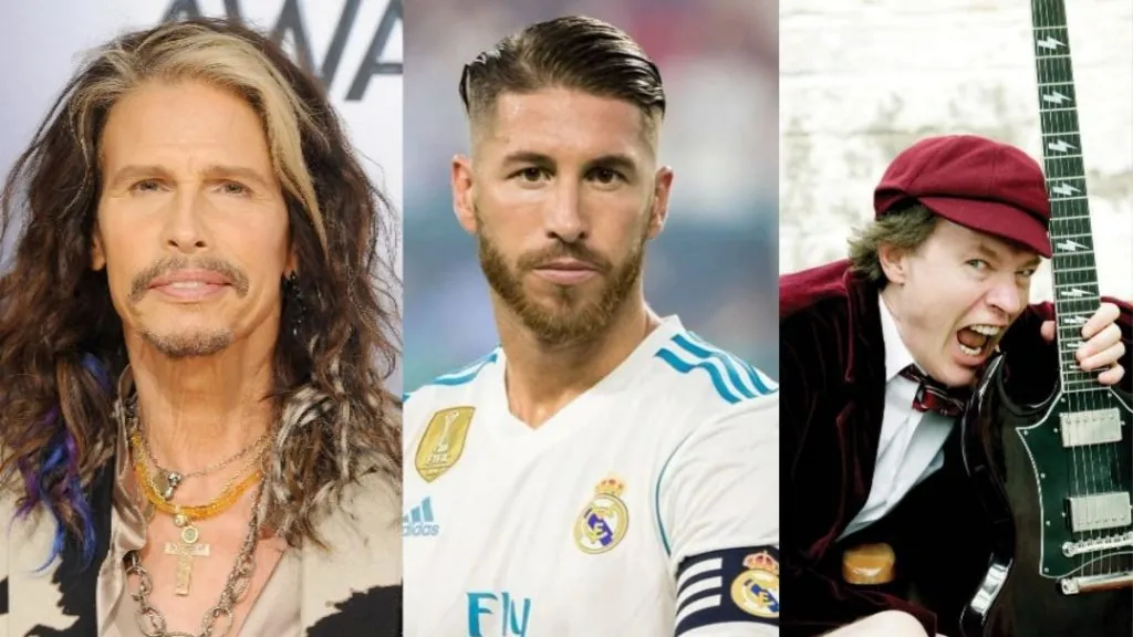 Steven Tyler Sergio Ramos Angus Young
