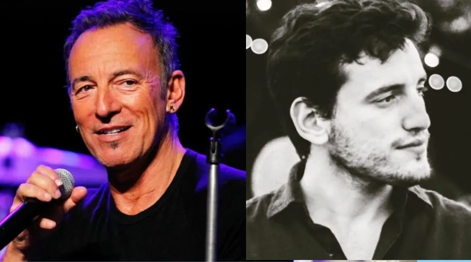 Bruce Springsteen and son