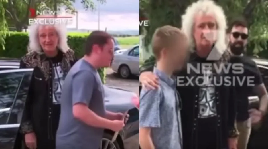 Brian May attacked cameraman