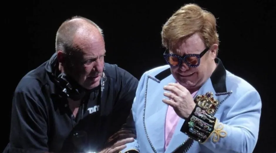 Elton John crying