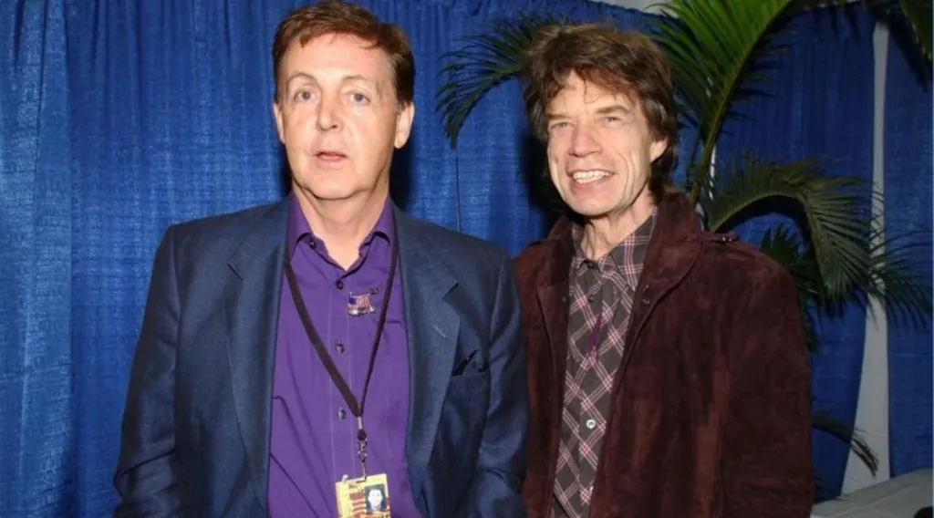 Mick Jagger Paul McCartney
