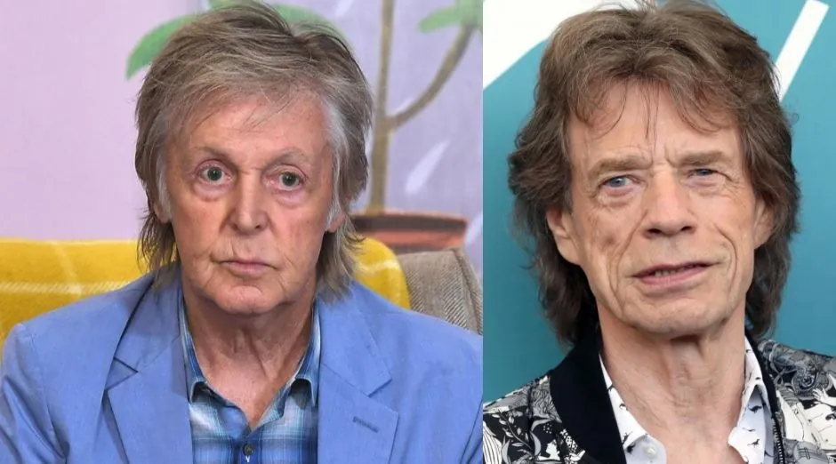 Paul McCartney Mick Jagger