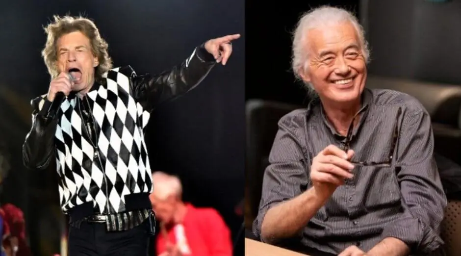 Mick Jagger Jimmy Page