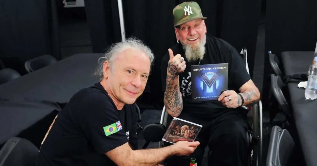 Bruce Dickinson and Paul Di'Anno