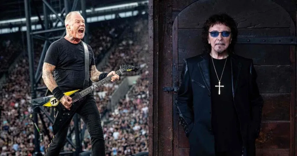 James Hetfield and Tony Iommi