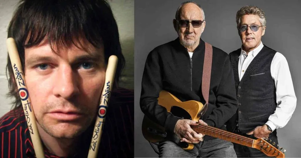 Pete Townshend and Zak Starkey